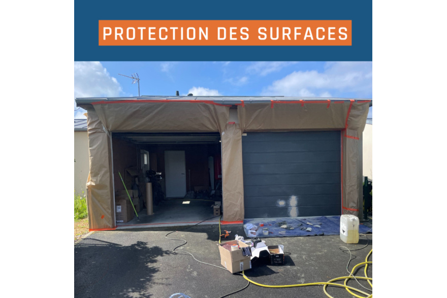 Protection des surfaces  porte de garage